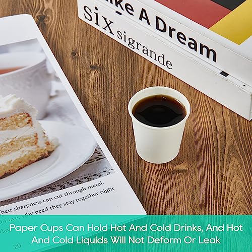 2 oz Bathroom Cups 360 Pack Small Paper Cup White Mouthwash Cup (360 Count)