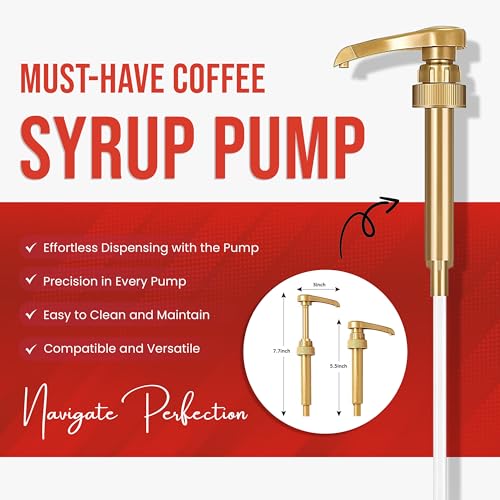 Jimoco® Syrup Pump Dispenser + Torani® Sugar Free Peach Syrup (25.4 Fl Oz)