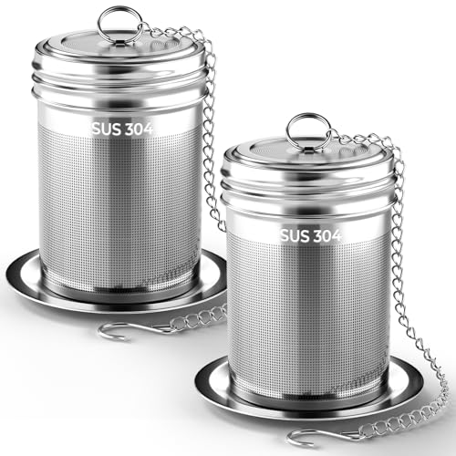 2 Pack Reinmoson Large Tea Infuser for Loose Tea & Spice Ball for Cooking (2 Count)
