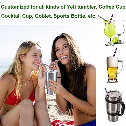 Black Metal Straws (4 Count)