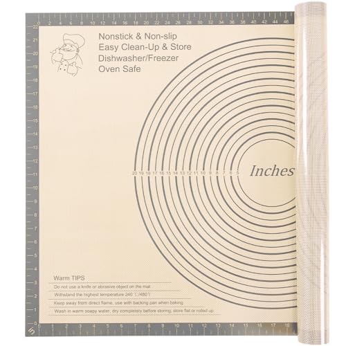 Silicone Pastry Mat 36x24 Inch Extra Large Baking Mat with Measurements