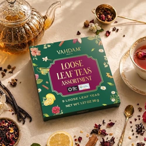 Top 9 Exotic Loose Leaf Tea Sampler (9 Count)