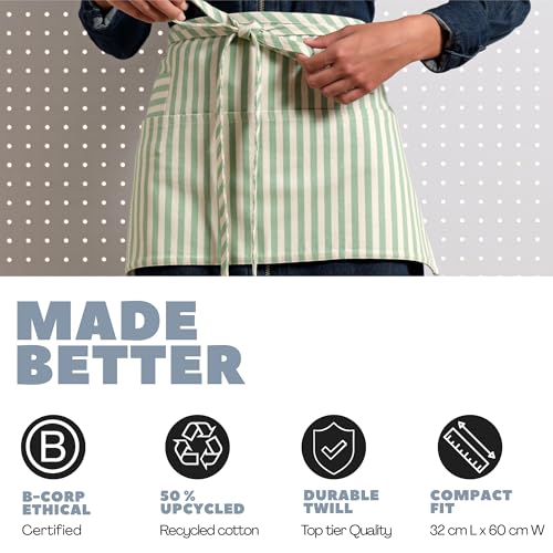 Chef Waist Aprons for Women with Pockets