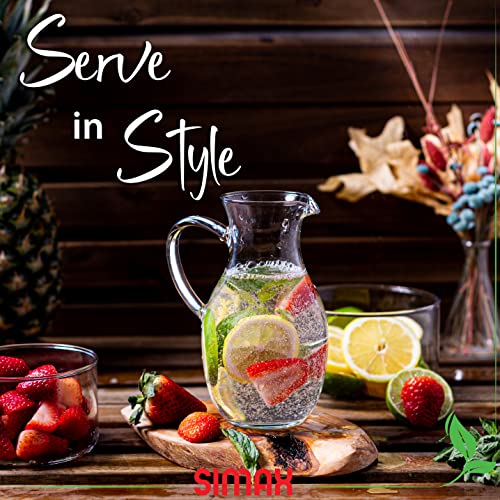 Small 16 Ounce Borosilicate Glass Pitcher with Handle