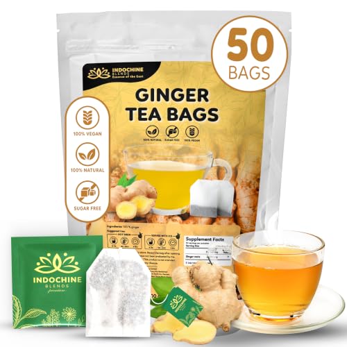 50 Ginger Tea Bags (50 Count)