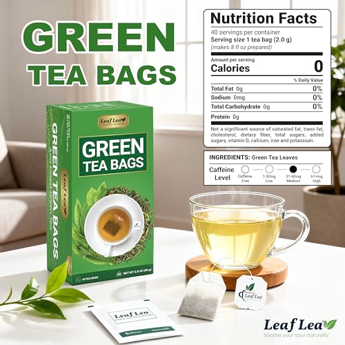 Premium Green Tea Bags (80 Count)