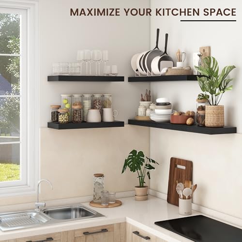 24 Inch Floating Shelves for Wall (2 Count)