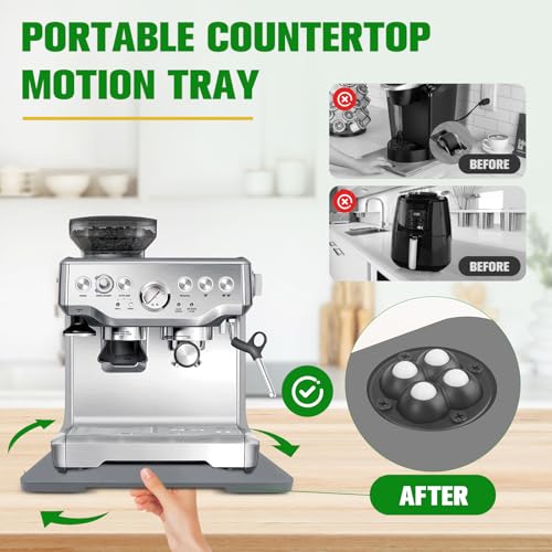 Appliance Slider 360° Rolling Tray for Countertop Coffee Maker Mat