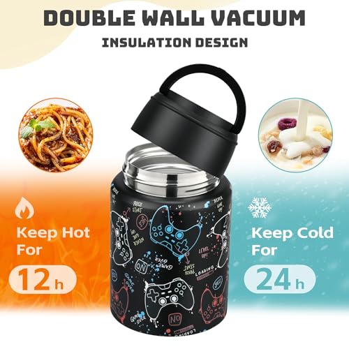 16oz Insulated Food Jar with Spoon