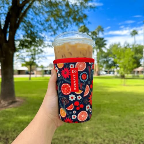 JavaSok Iced Coffee & Cold Soda Insulated Neoprene Cup Sleeve
