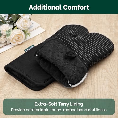 Heat Resistant 500°F Kitchen Oven Mitts 2 (2 Count)