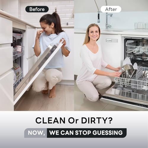 KitchenTour Dishwasher Magnet Clean Dirty Sign