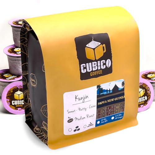 Medium Roast Papua New Guinea Kunjin Single Origin Coffee Pods (10 Count)