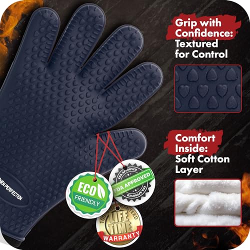 XL Silicone Smoker BBQ Gloves (2 Count)