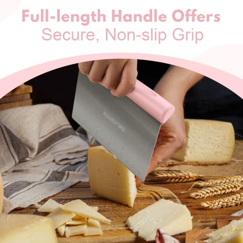 Multi Purpose Stainless Steel Bench Scraper Dough Blender & Pastry Cutter