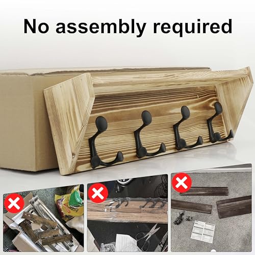 Wall Shelf with Hooks