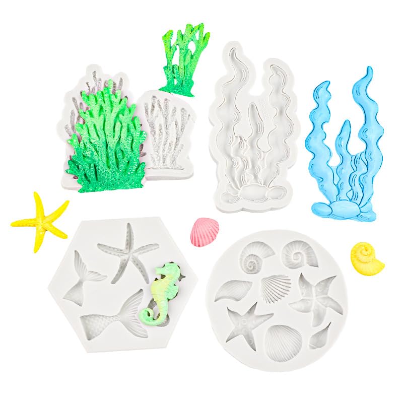 Ocean Chocolate Fondant Mold Set Food (8 Count)