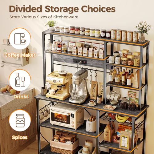 Large Bakers Rack with Power Outlets