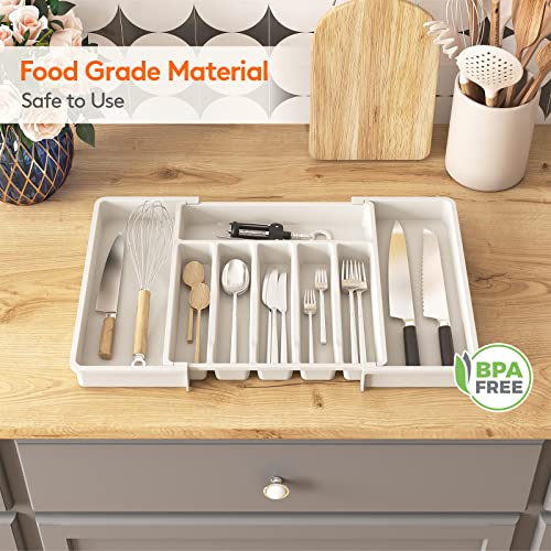Extra Large Silverware Drawer Organizer
