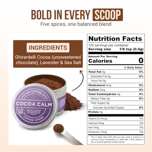 Coffee Dust Cocoa Calm Flavoring Powder (2 Ounce)
