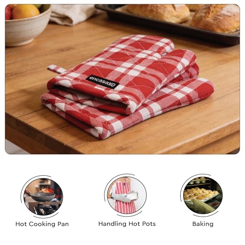 Oven Mitts Heat Resistant Kitchen Gloves (2 Count)