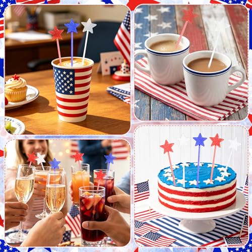36Pcs 4th of July Cocktail Stirrers