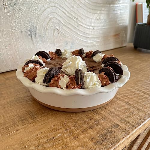 Mora Ceramic Deep Fluted Pie Dish for Baking