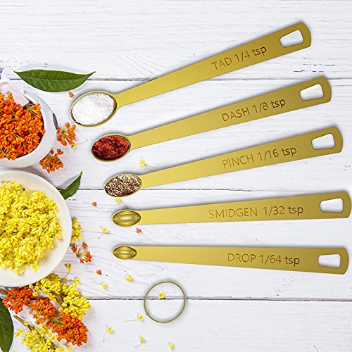 Gold Measuring Cups & Spoons Set of 21