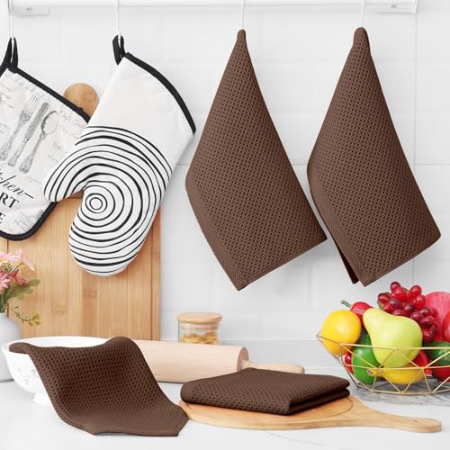 100% Cotton Waffle Weave Kitchen Dish Cloths 18 (18 Count)