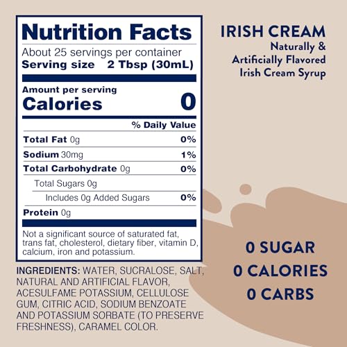 Irish Cream Coffee Syrup (50.8 Fl Oz)