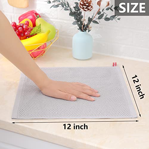 100% Cotton Waffle Weave Kitchen Dish Cloths 6 (6 Count)