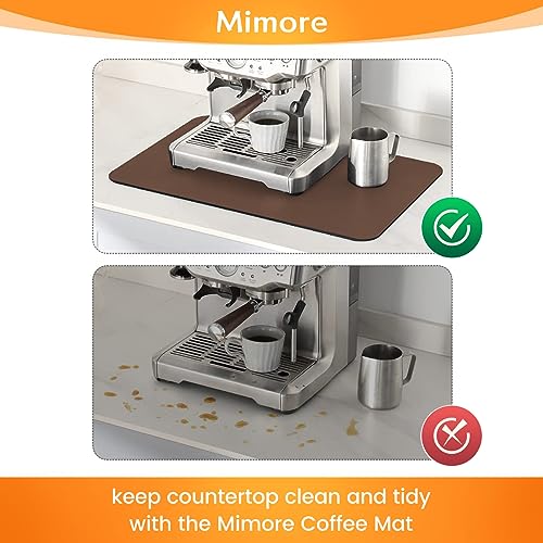 Coffee Mat 16x24 Inch Brown Bar Mat for Countertop