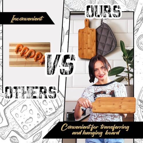 10 Pcs Cutting Boards with Handle (10 Count)