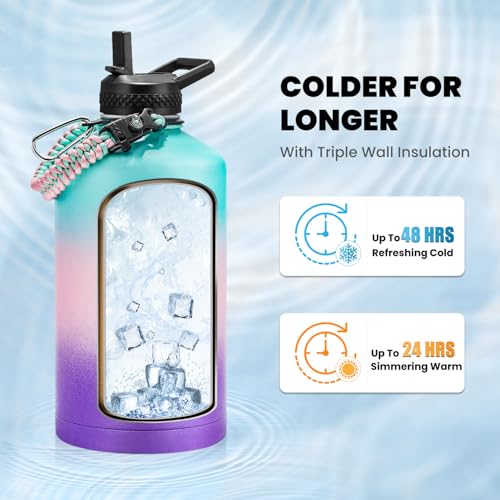 One Gallon Water Bottle Insulated 128 oz