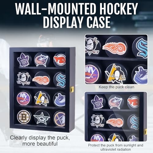 12pcs Hockey Puck Display Case