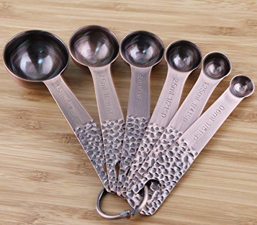 Copper Measuring Cups and Spoons Set 13 (13 Count)