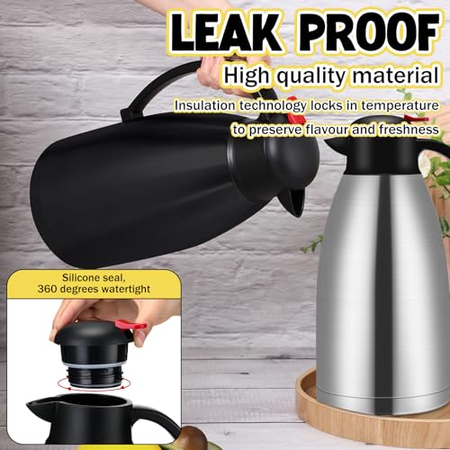 2 Pcs 102 oz Stainless Steel Thermal Coffee Carafe (2 Count)
