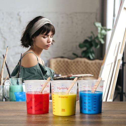 16 oz Plastic Mixing Cups (50 Count)