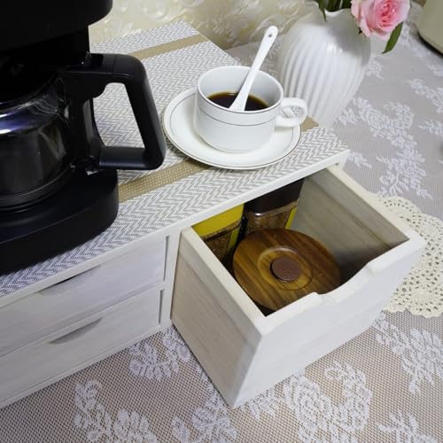 Kitchen Storage Organizer with 3 Drawers for Coffee Brew K Cup