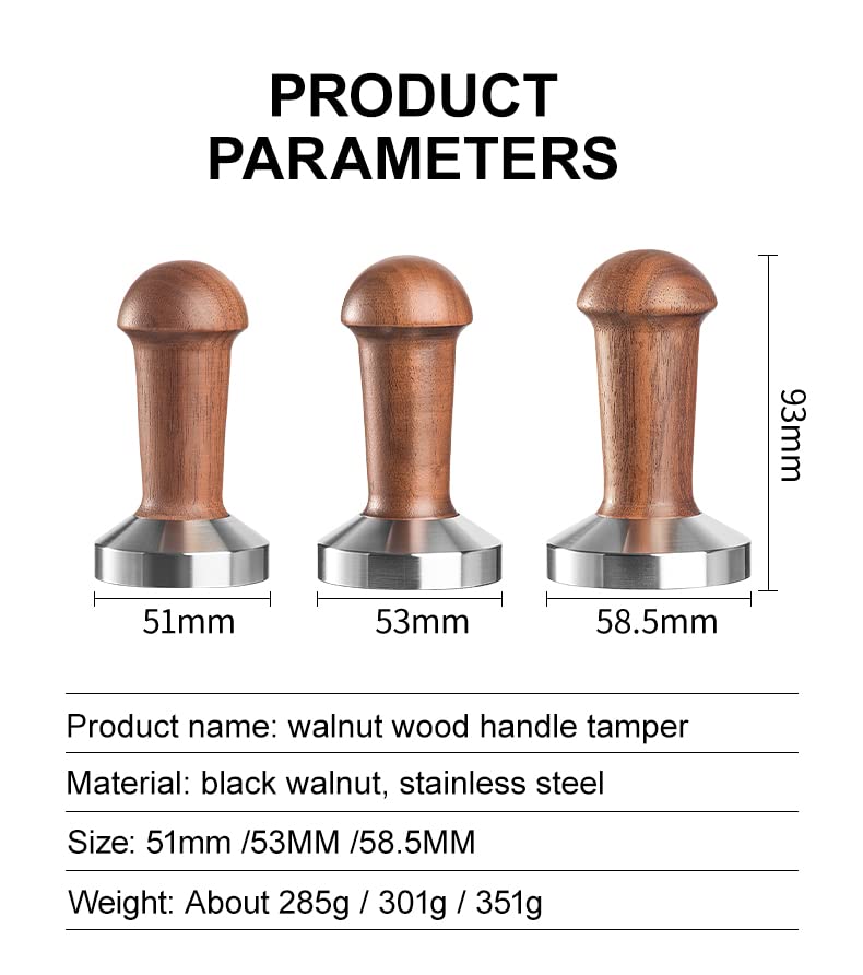 MOJAE 53mm Espresso Tamper