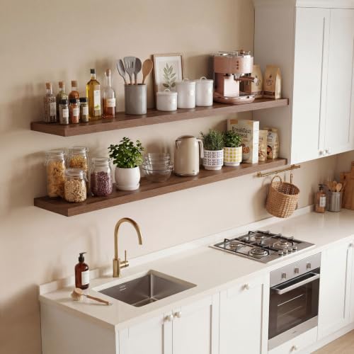 10 Inch Deep Floating Shelves 30x10” Set of 2 (2 Count)
