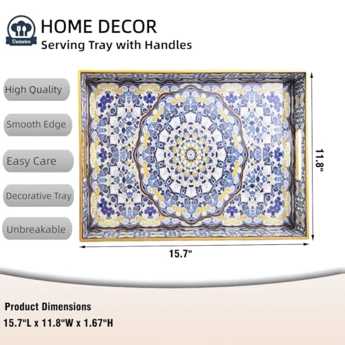 Blue Decorative Tray