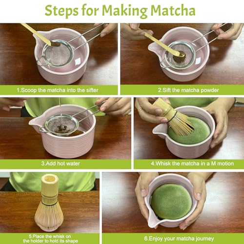 Matcha Whisk Set 6 pc Kit