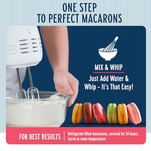 French Macaron Baking Mix Kit with Swiss Buttercream Filling (13.3 Ounce)