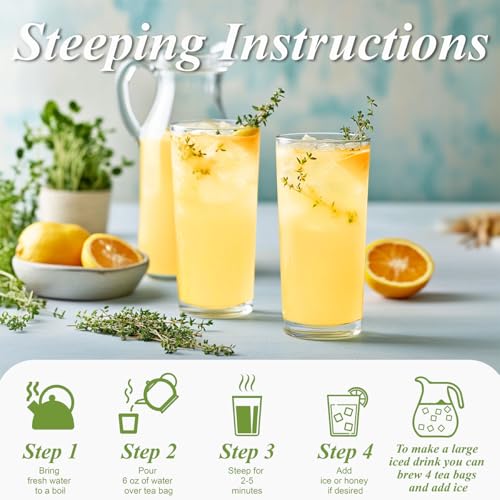 Lemon Herbal Tea Bags 100ct (100 Count)