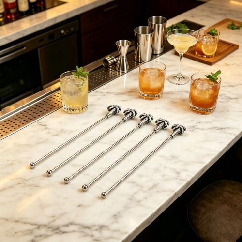 6 Pcs 7.5'' Metal Stir Sticks