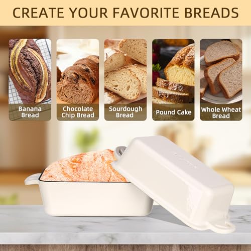 9x5 Enameled Cast Iron Loaf Pan with Lid
