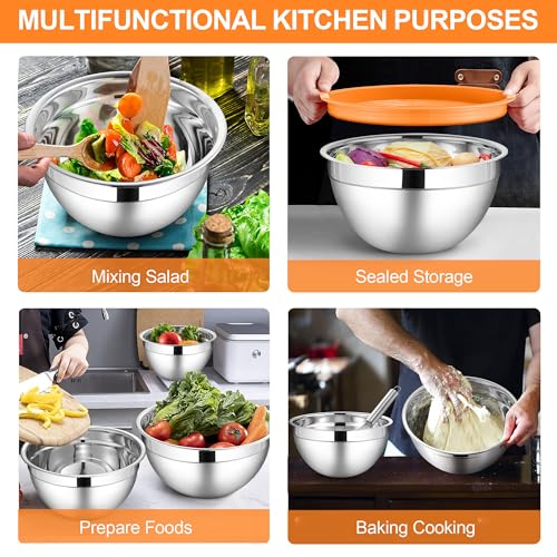 Mixing Bowls with Lids Set (6 Count)