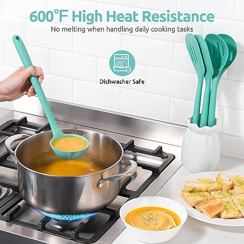 Silicone Kitchen Cooking Utensil Set of 5 (5 Count)