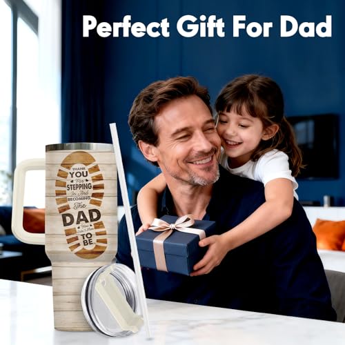 Bonus Dad Stepdad Thank You 40 oz Tumbler with Handle